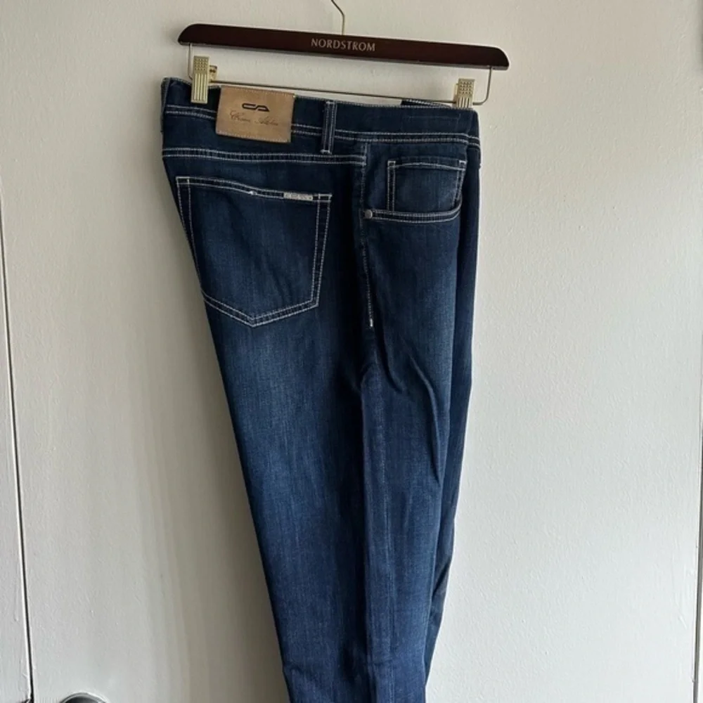 Cesare Attolini Dark Stretch Contrast Denim